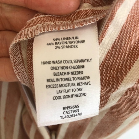 New Leith Tan Adobe Molly Striped Jumpsuit - Picture 5 of 8